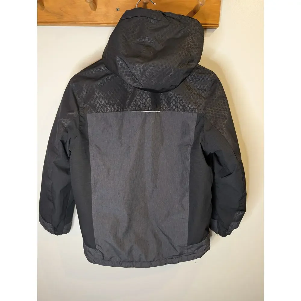 Gerry Boys Hooded Winter Jacket Gray Insulated Zip In System M 10/12